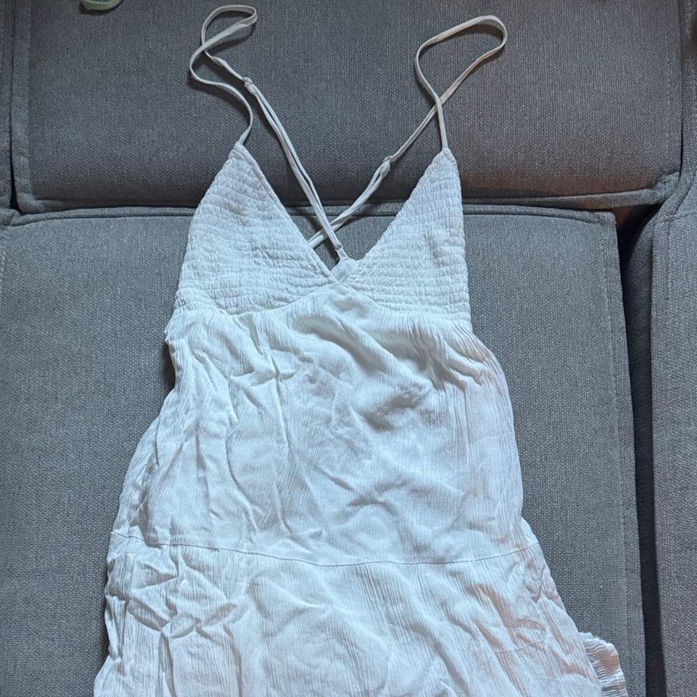 Garage White Strappy Dress